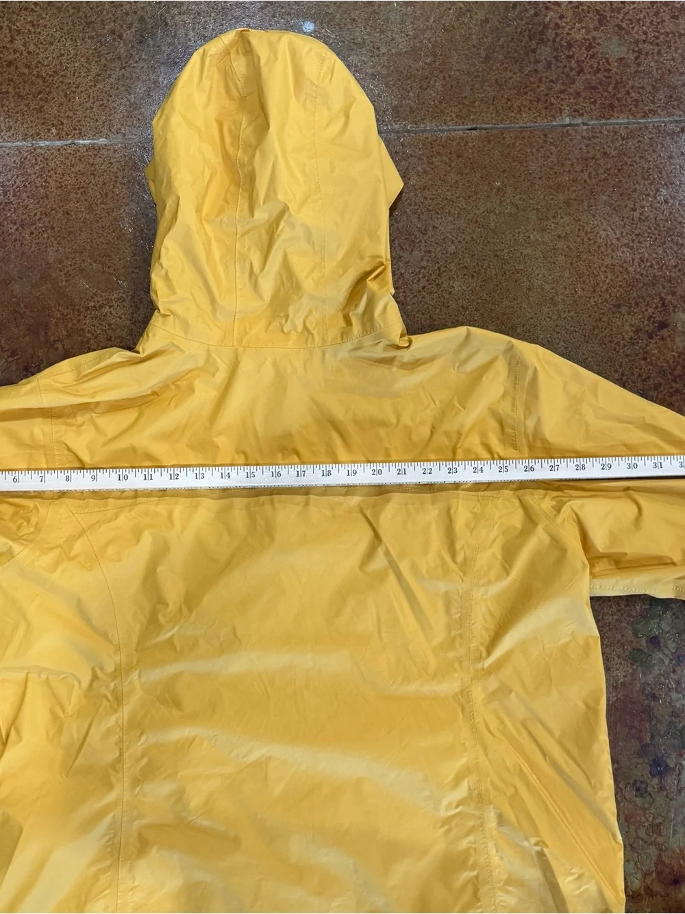 Columbia Bright Yellow Hooded Raincoat
